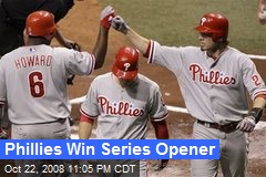 Phillies Win Series Opener