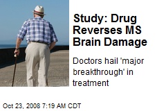Study: Drug Reverses MS Brain Damage
