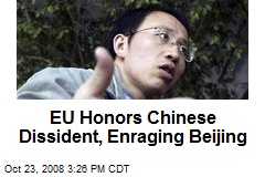 EU Honors Chinese Dissident, Enraging Beijing