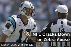 NFL Cracks Down on Zebra Abuse