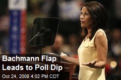 Bachmann Flap Leads to Poll Dip