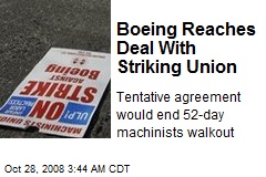 Boeing Reaches Deal With Striking Union