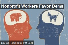 Nonprofit Workers Favor Dems