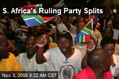 S. Africa's Ruling Party Splits
