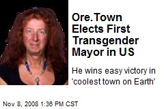 Ore.Town Elects First Transgender Mayor in US