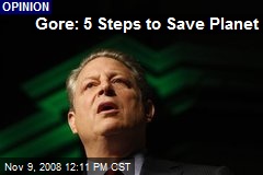 Gore: 5 Steps to Save Planet