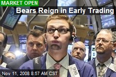 Bears Reign in Early Trading