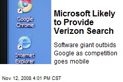Microsoft Likely to Provide Verizon Search