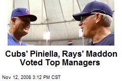 Cubs' Piniella, Rays' Maddon Voted Top Managers