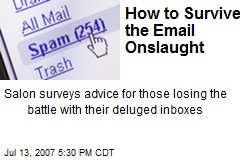 How to Survive the Email Onslaught