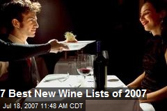 7 Best New Wine Lists of 2007