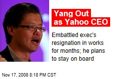 Yang Out as Yahoo CEO