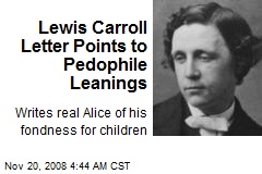 Lewis Carroll Letter Points to Pedophile Leanings