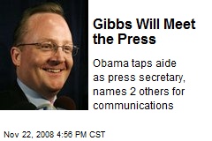 Gibbs Will Meet the Press