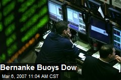 Bernanke Buoys Dow