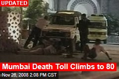 Mumbai Death Toll Climbs to 80