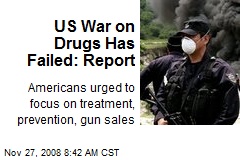 US War on Drugs Has Failed: Report