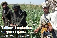 Taliban Stockpiles Surplus Opium