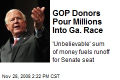GOP Donors Pour Millions Into Ga. Race