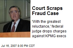 Court Scraps Fraud Case