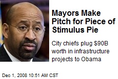 Mayors Make Pitch for Piece of Stimulus Pie