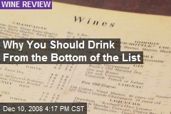 Why You Should Drink From the Bottom of the List