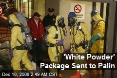 'White Powder' Package Sent to Palin