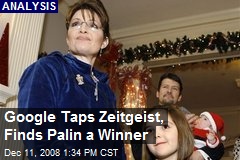 Google Taps Zeitgeist, Finds Palin a Winner