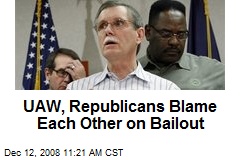 UAW, Republicans Blame Each Other on Bailout