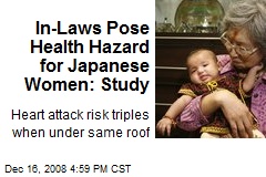 In-Laws Pose Health Hazard for Japanese Women: Study
