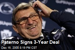 Paterno Signs 3-Year Deal