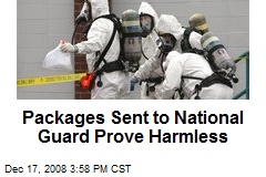 Packages Sent to National Guard Prove Harmless