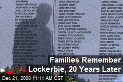 Families Remember Lockerbie, 20 Years Later