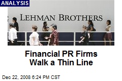 Financial PR Firms Walk a Thin Line