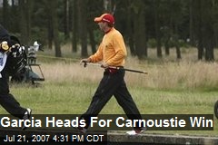 Garcia Heads For Carnoustie Win