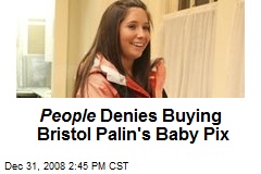 People Denies Buying Bristol Palin's Baby Pix