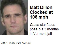 Matt Dillon Clocked at 106 mph