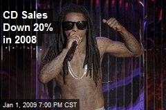 CD Sales Down 20% in 2008