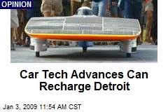 Car Tech Advances Can Recharge Detroit