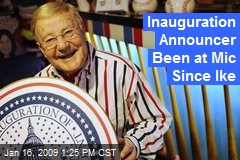 Inauguration Announcer Been at Mic Since Ike