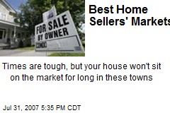 Best Home Sellers' Markets