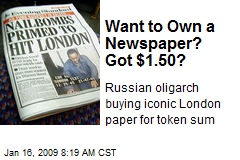 Want to Own a Newspaper? Got $1.50?