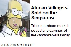 African Villagers Sold on the Simpsons