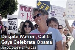 Despite Warren, Calif. Gays Celebrate Obama