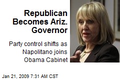 Republican Becomes Ariz. Governor