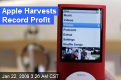 Apple Harvests Record Profit