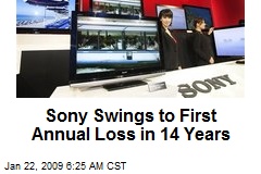 Sony Swings to First Annual Loss in 14 Years