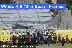 Winds Kill 13 in Spain, France