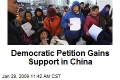 Democratic Petition Gains Support in China