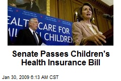 Senate Passes Children's Health Insurance Bill